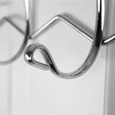 5 of 6:Home Basics Chrome Plated Steel 6 Hook Over the Door Hanging Rack 