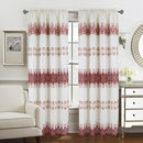 5 of 6:Francine Macrame Jacquard Window Panel with Attached Valance, 55x84 Inches 
