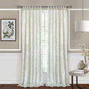 1 of 3:Panel de cortina para ventana Harper Criss-Cross - 50x63 blanco crema 