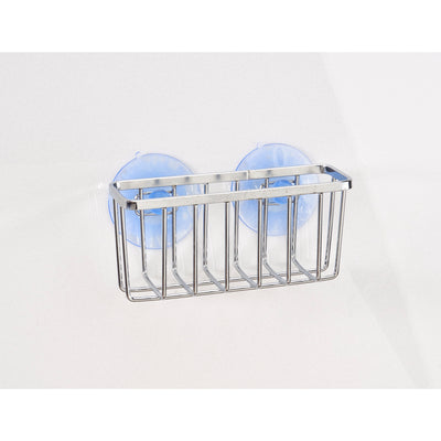 4 of 4:Detalles de la cocina Soporte de esponja cromado con ventosa 