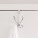 2 of 3:Crochet de suspension double Home Basics pour porte, chromé 