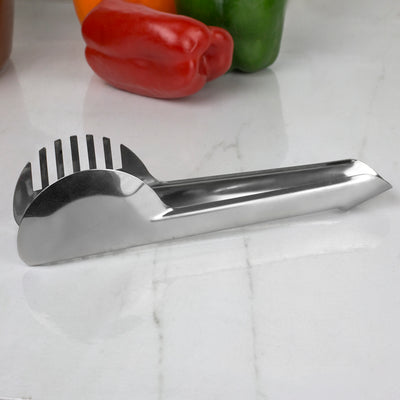 4 of 5:Home Basics Pinzas de acero inoxidable, plateadas 