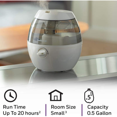 5 of 7:Honeywell MistMate Ultrasonic Cool Mist Humidifier, White, .5 Gallon 
