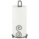 2 of 5:Porte-essuie-tout en acier Home Basics Scroll Collection, noir 