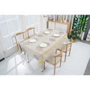 1 of 3:PREMIUS Waterproof PVC Tablecloth, Light Grey-Bronze Leaf, 54x12 Inches, Sold by the Foot 