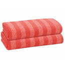 28 of 41:Serviette de bain PREMIUS à rayures, 100 % coton teint en fil, 27 x 54 pouces 