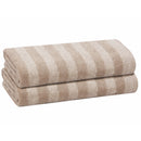 24 of 41:Serviette de bain PREMIUS à rayures, 100 % coton teint en fil, 27 x 54 pouces 