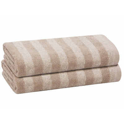 24 of 41:Serviette de bain PREMIUS à rayures, 100 % coton teint en fil, 27 x 54 pouces 