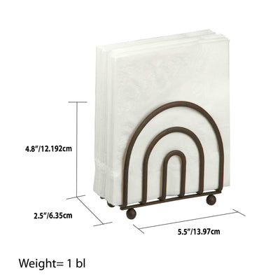 3 of 3:Home Basics Wire Collection Napkin Holder, Bronze 