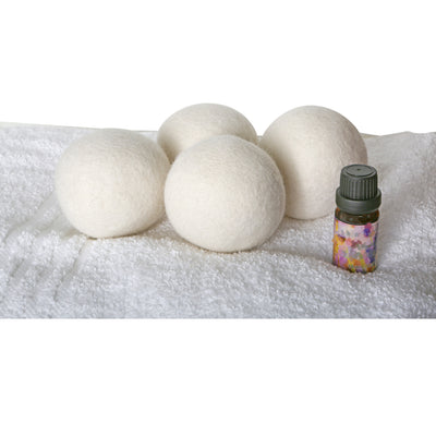 3 of 3:Woolite 4 Pack Wool Dryer Balls and Fresh Linen Essential Oil Kit 