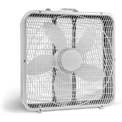 1 of 4:Ventilateur Comfort Zone 20 pouces à 3 vitesses pour une circulation d'air optimale, blanc 