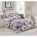 2 of 2:Juego de edredón reversible de 5 piezas con estampado floral de Lynn 