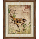 1 of 1:Décoration murale encadrée PREMIUS « Sing Forever » avec boutons, 28 x 33 cm 