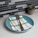 3 of 4:Home Basics 4 Piece Stainless Steel Dinner Forks Set with Textured Handles, Silver 