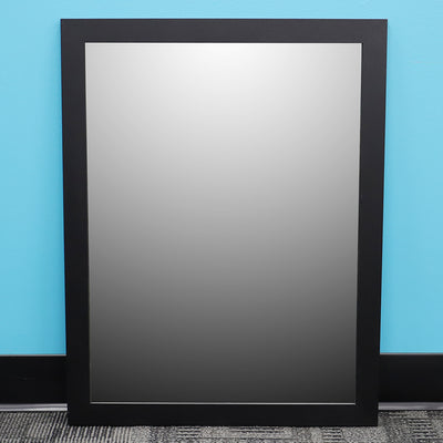 4 of 4:Home Basics Espejo de pared de MDF pintado enmarcado, 18.0 x 24.0 in, color negro 