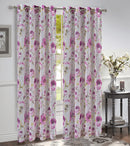 4 of 4:Panel de ventana con ojales transparentes con estampado floral de Dana, 54 x 84 pulgadas 