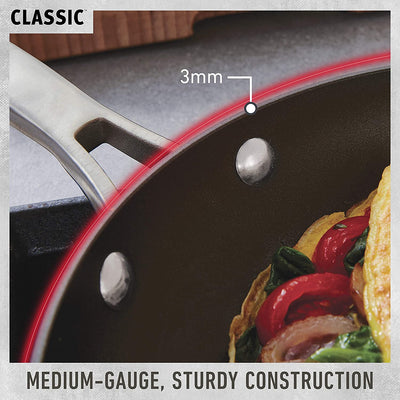 4 of 6:Calphalon Classic Juego de utensilios de cocina antiadherentes anodizados duros de 14 piezas, gris 
