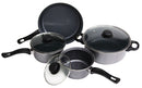 1 of 1:Home Basics Non-Stick 7 Piece Carbon Steel Cookware Set with Bakelite Handles 