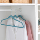 4 of 4:Simplify 10 Super Slim Velvet Huggable Hangers in Dusty Blue 