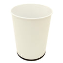 1 of 2:Bath Bliss Stainless Steel Trash Can in White 