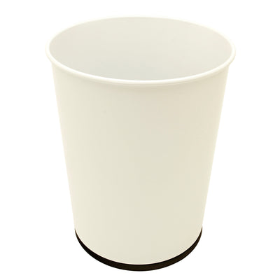 1 of 2:Bath Bliss Stainless Steel Trash Can in White 
