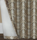 3 of 4:Python Grommet Window Curtain Panel - 52x63 - Brown/Gold 