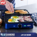 4 of 4:Blue Diamond Sizzle Deluxe Electric Griddle and Grill Pan Plates 