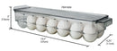 7 of 7:Porte-œufs Home Basics avec couvercle transparent, 14 charges 