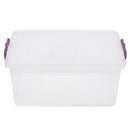 2 of 5:Home Basics 10 Lt Storage Box with Locking Lid, Clear 