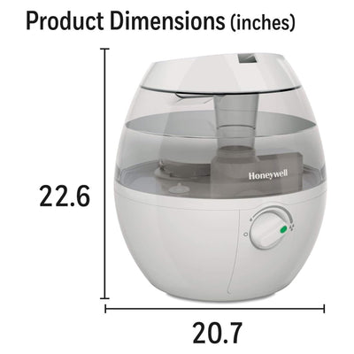 3 of 7:Honeywell MistMate Ultrasonic Cool Mist Humidifier, White, .5 Gallon 