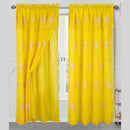 7 of 10:Alice Floral Embroidered Panel With Valance and Backing, 55x84 Inches 