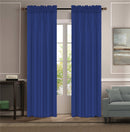 14 of 17:Melanie Faux Silk Rod Pocket Window Panel, 55x84 Inches 