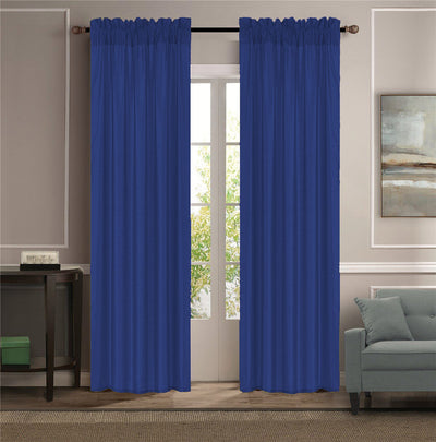 14 of 17:Melanie Faux Silk Rod Pocket Window Panel, 55x84 Inches 