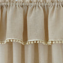 4 of 4:Wallace Panel de cortina para ventana con bolsillo para barra - 52x63 - Lino 
