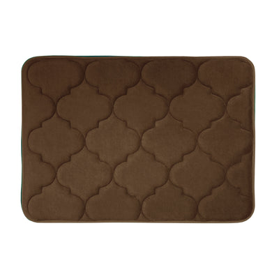 10 of 12:Tapis de bain doux et antidérapant en mousse à mémoire de forme Madison Moroccan, 43 x 61 cm 