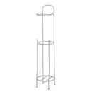 2 of 2:Porte-papier toilette et distributeur Bath Bliss en blanc 