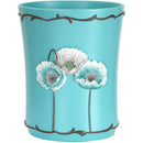 6 of 8:Poppy Fields Complete Bath Ensemble Decor Set, Aqua, All Sold Separately 