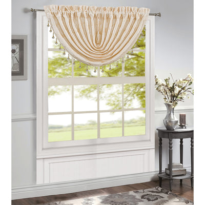 14 of 19:Margie Jacquard Rod Pocket Window Panel and Valance Treatment, All Sold Separately 