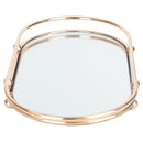 3 of 12:Home Basics Luxury Mirror Vanity Tray, Gold 