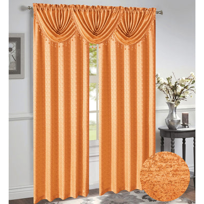 15 of 20:Norah Jacquard Rod Pocket Window Panel and Valance Treatments, All Sold Separately 