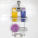 5 of 7:Home Basics Heavy Weight Satin Nickel Shower Caddy 