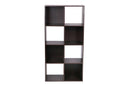 1 of 1:Organiseur de rangement ouvert et fermé en MDF à 8 compartiments Home Basics, expresso 