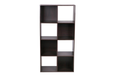 1 of 1:Organiseur de rangement ouvert et fermé en MDF à 8 compartiments Home Basics, expresso 
