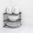 1 of 3:Home Basics Black Onyx Corner Rack 