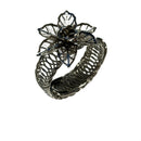 2 of 2:Narcissus Flower Decorative One Piece Window Curtain Tieback, Silver 
