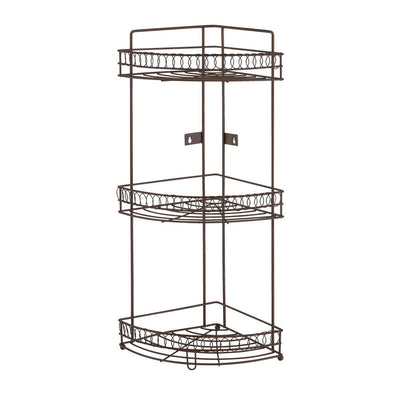 2 of 2:Bath Bliss 3 Tier Corner Bath Shelf in Curls Design 