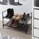 4 of 4:Neu Home 2 Tier Shoe Rack in Espresso 