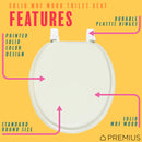 9 of 14:PREMIUS Wood Toilet Seat, Standard Round, 17 Inches 