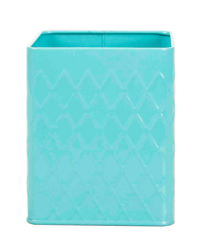 1 of 3:Home Basics Tin Utensil Holder, Turquoise 