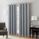 6 of 10:Andy Ogee Room Darkening Curtain Grommet Window Panel, 54x84 Inches 